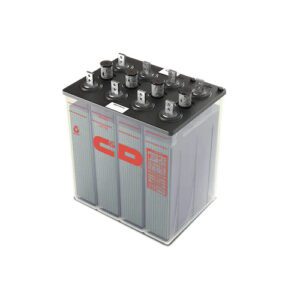 A group of batteries that are sitting in a container.