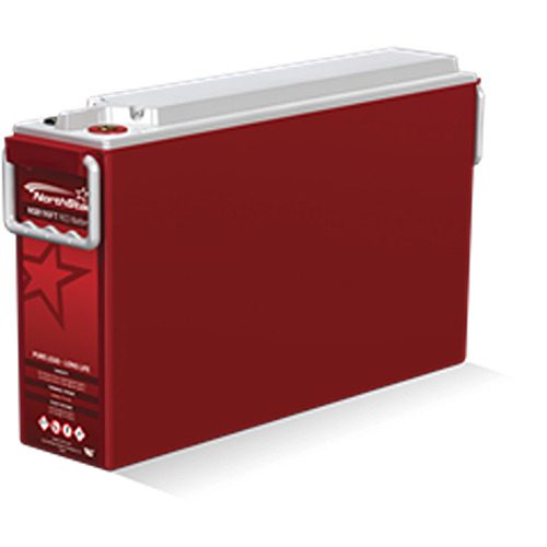 A red battery is shown with a star on it.