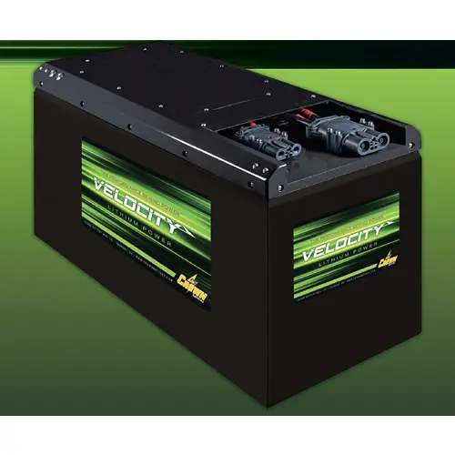 A black box with green and white lines on it.