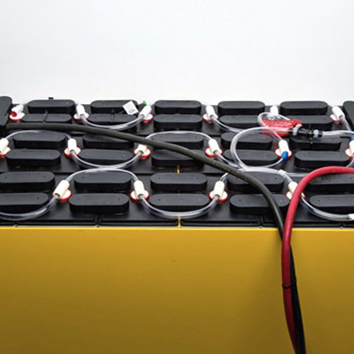 A close up of several batteries on top of each other