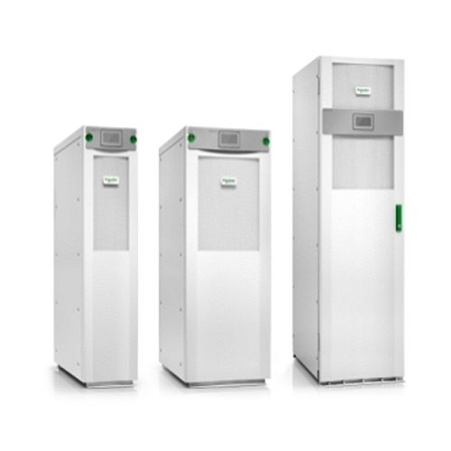 Three white refrigerators with green trim and a green handle.