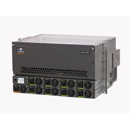 A large rack mounted system with eight units.